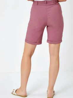 Roman - Short extensible à revers Rouge Online