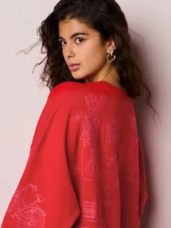 Next Rouge - Sweat brodé Best