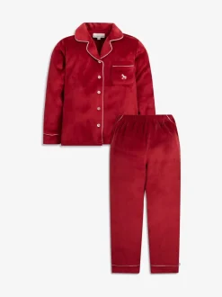 The Little Tailor Rouge - Kids Pyjama de Noël en velours doux de luxe Outlet