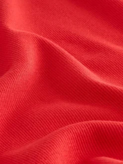 Next - Top côtelé à manches longues (3-16ans) Rouge Hot