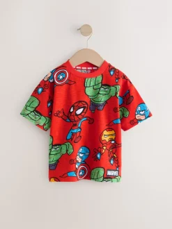 Next Rouge - T-shirt Marvel en coton à manches courtes (3mois-8ans) New