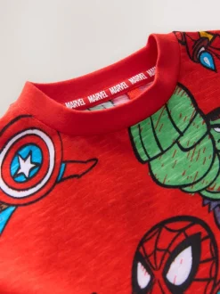 Next Rouge - T-shirt Marvel en coton à manches courtes (3mois-8ans) New