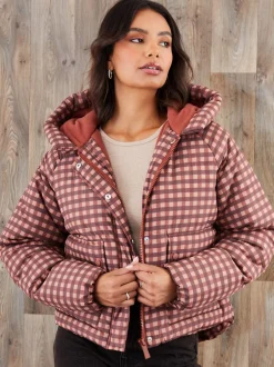 Threadbare Rouge - Veste matelassée à capuche Hot