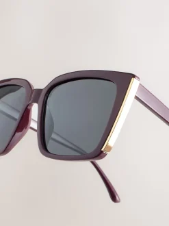 Next Rouge baie - Lunettes de soleil carrées Sale