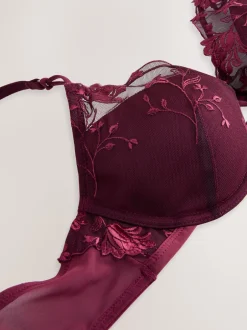 Next Rouge baie - Soutien-gorge brodé haut de gamme Sale