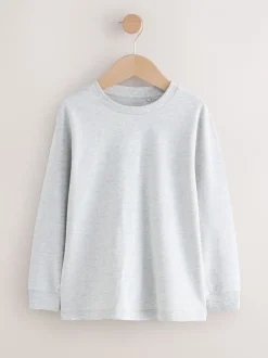 Next Rouge Berry/Gris/Blanc/Bleu - Lot de 4 T-shirts à manches longues et confortables (3-16ans) Online