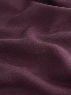 Next - Ajustement régulier - Sweat-shirt épais à Col rond riche en coton Rouge bordeaux Sale