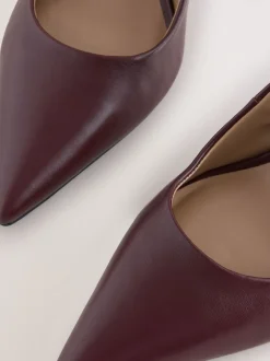 Next Rouge bordeaux - Chaussures de milieu de terrain en cuir New