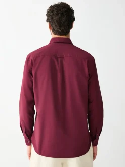 Next Rouge bordeaux - Chemise Oxford Guinness à manches longues Clearance