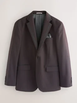Next Rouge bordeaux - Coupe sur mesure - Veste de smoking à revers inset New