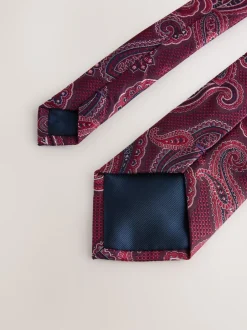 Next Rouge bordeaux - Cravate de modèle New
