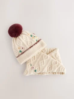 Next Rouge bordeaux - Ensemble bonnet et snoods (1-16ans) (1-16ans) Best