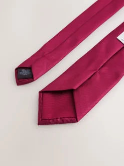 Next Rouge bordeaux - Ensemble Cravates et pochettes New