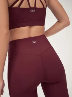 OSIA Rouge bordeaux - Legging taille Signature Outlet