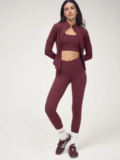 OSIA Rouge bordeaux - Legging taille Signature Outlet