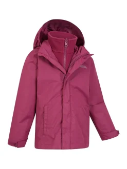 Mountain Warehouse Rouge bordeaux - a fait une chute de 3-en-1 Veste imperméable Outlet