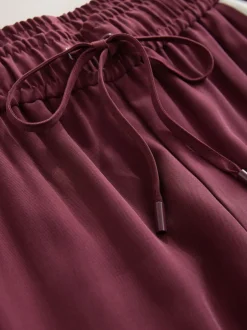 Next Rouge bordeaux - Pantalon large à bande latérale Sale