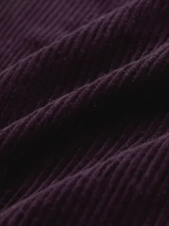 Next Rouge bordeaux - Pantalons en velours côtelé à jambe large avec écharpe Sale