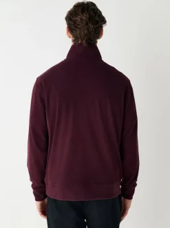 Next Rouge bordeaux - Polaire douce à col zippé Clearance