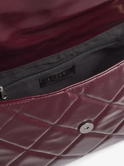 Lipsy Rouge bordeaux - Sac épaule matelassé avec chaîne Best