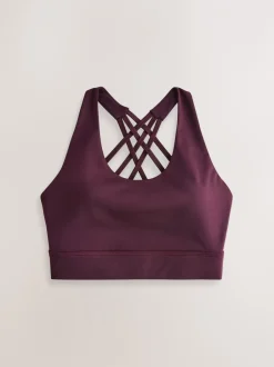 Next Rouge bordeaux - Soutien-gorge de sport Active Cross Back Hot