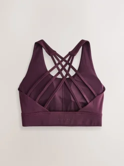 Next Rouge bordeaux - Soutien-gorge de sport Active Cross Back Hot