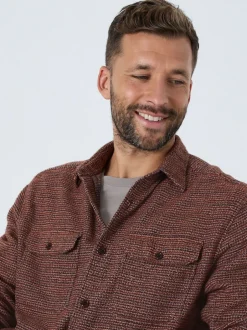 Next Rouge bordeaux - Surchemise texturée Veste-chemise New