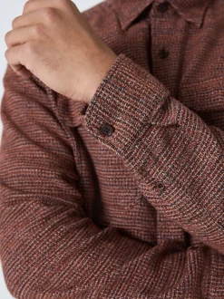 Next Rouge bordeaux - Surchemise texturée Veste-chemise New