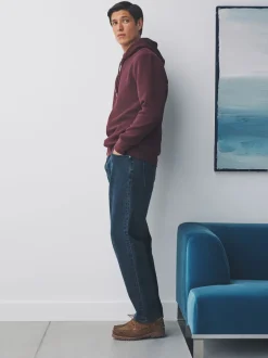 Next - Sweat à capuche texturé Rouge bordeaux Discount