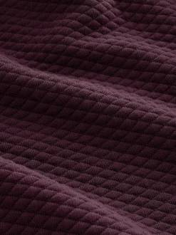 Next - Sweat à capuche texturé Rouge bordeaux Discount