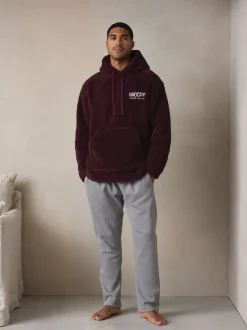 Next Rouge bordeaux - Sweat à capuche Snoopy Borg en polaire Online