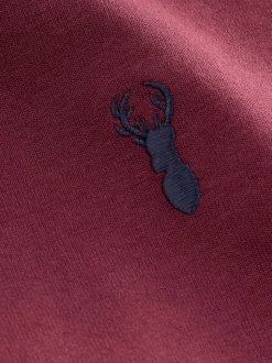 Next - T-shirt brodé Manches courtes Stag 4 Pack (3-16ans) Rouge bordeaux/blanc Best