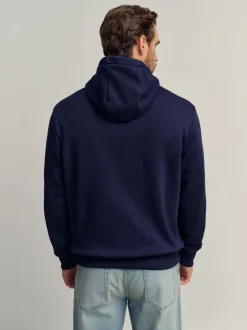 Next Rouge bordeaux/bleu marine/blanc écru - Sweat à capuche à enfiler - Sweat-shirt color block Sale