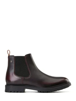 Base London Rouge Bordo - Bottines Roebuck Chelsea Sale