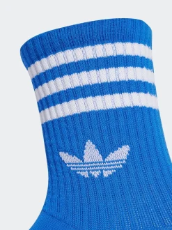 adidas originals - Col rond - 3-Rayures Chaussettes Col rond 3 paires Rouge clair
