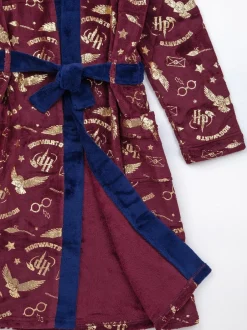 Vanilla Underground - Peignoir unisexe en polaire pour enfant Rouge Harry Potter New