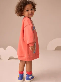 Next Rouge motif personnage - Robe en molleton décontractée (3mois à7ans) New