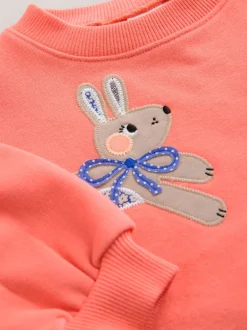 Next Rouge motif personnage - Robe en molleton décontractée (3mois à7ans) New