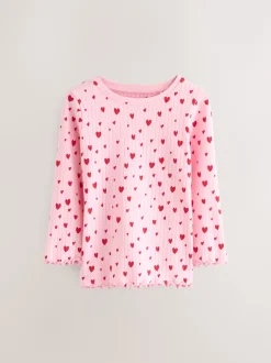 Next Rouge Nœud/ Cœur - Lot de 3 pyjamas Snuggle (9mois-16ans) Sale
