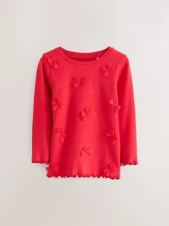 Next Rouge Nœud/ Cœur - Lot de 3 pyjamas Snuggle (9mois-16ans) Sale