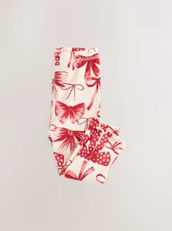 Next Rouge Nœud/ Cœur - Lot de 3 pyjamas Snuggle (9mois-16ans) Sale