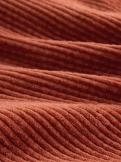 Next Rouge rouille - Ensemble surchemise et T-shirt en velours côtelé à capuche 2 Pièces (3mois-7ans) New