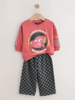 Next Rouge/anthracite - Ensemble sweat-shirt et jogging Cars Crew (9mois à8ans) Clearance