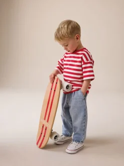 Next Rouge/Blanc - T-shirt Rayure Manches courtes (3mois-7ans) (3mois-7ans) Hot