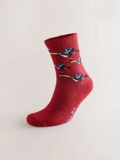 Next Rouge/Bleu - Lot de 2 chaussettes de sport sous licence Guinness Sale