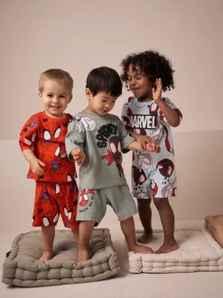 Next Rouge/Bleu Spidey - Pyjama court 3 Pack (12mois-10ans) Discount