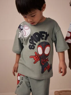 Next Rouge/Bleu Spidey - Pyjama court 3 Pack (12mois-10ans) Discount