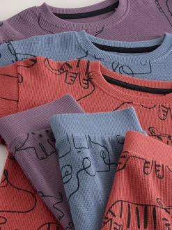 Next Rouge/bleu/violet - Lot de 3 pyjamas oversize (9mois à10ans) Hot