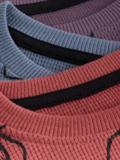 Next Rouge/bleu/violet - Lot de 3 pyjamas oversize (9mois à10ans) Hot