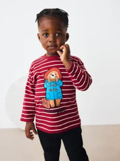 Next Rouge/Ecru - T-shirt Paddington à manches longues (12mois-8ans) Outlet